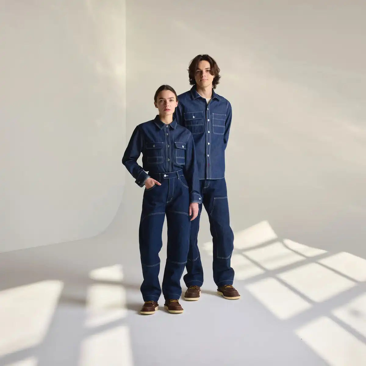 Women's Larch Mt Denim Shirt Dark Wash Indigo - Image 7