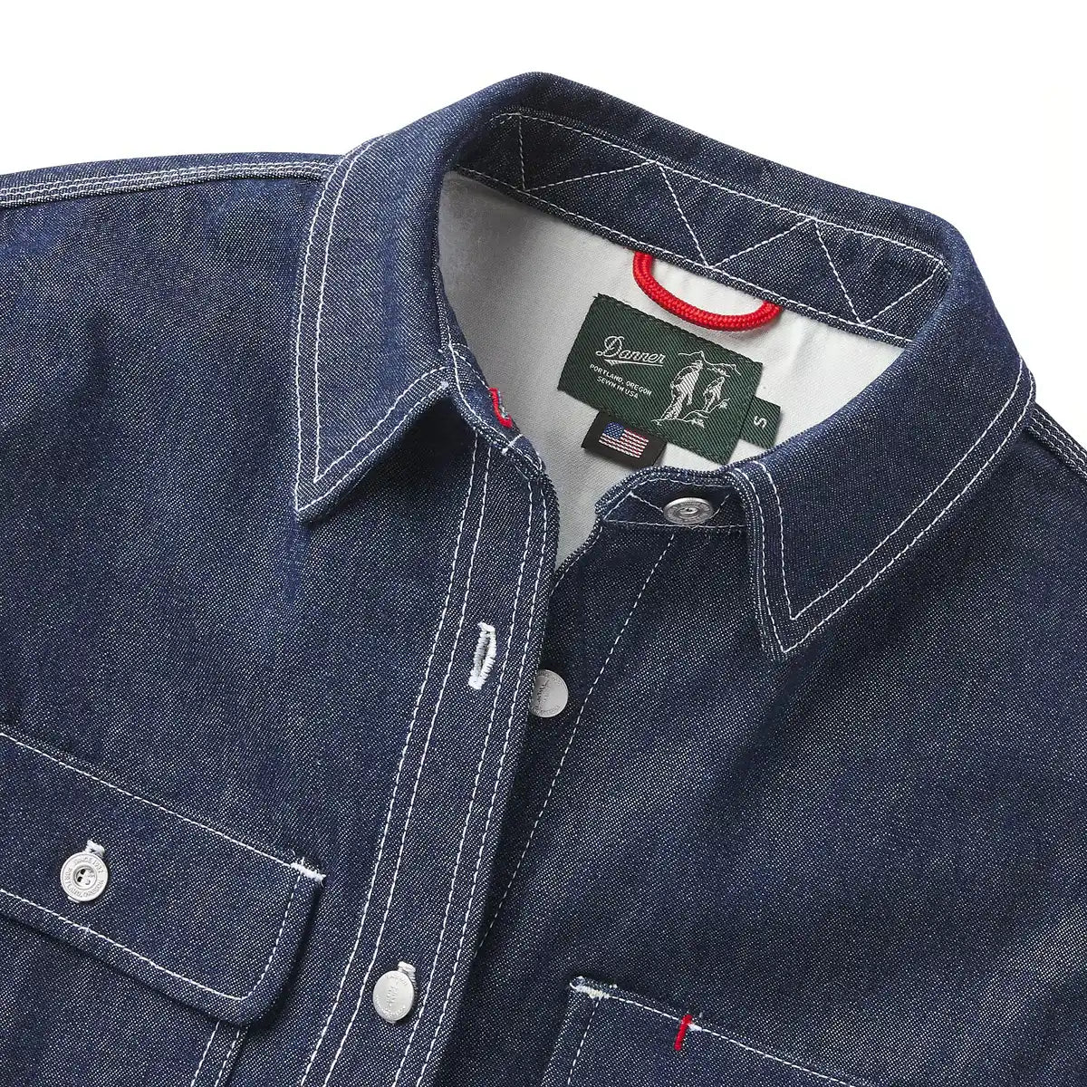 Women's Larch Mt Denim Shirt Dark Wash Indigo - Image 3
