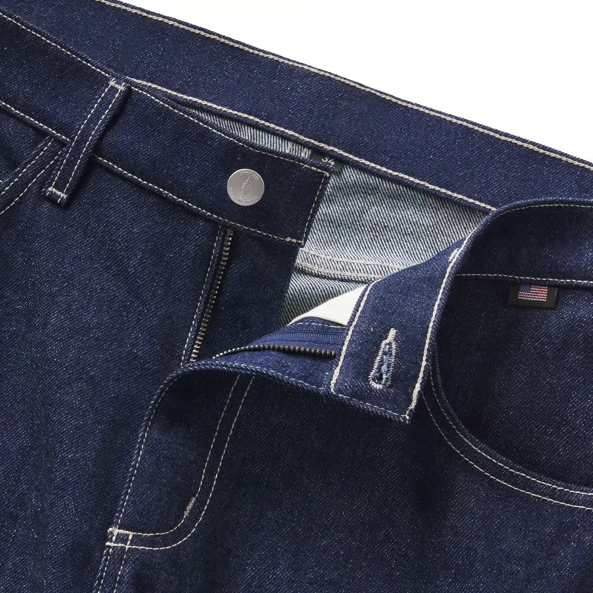 Men's Kenton Double Knee Pants Denim Dark Wash Indigo - Image 2