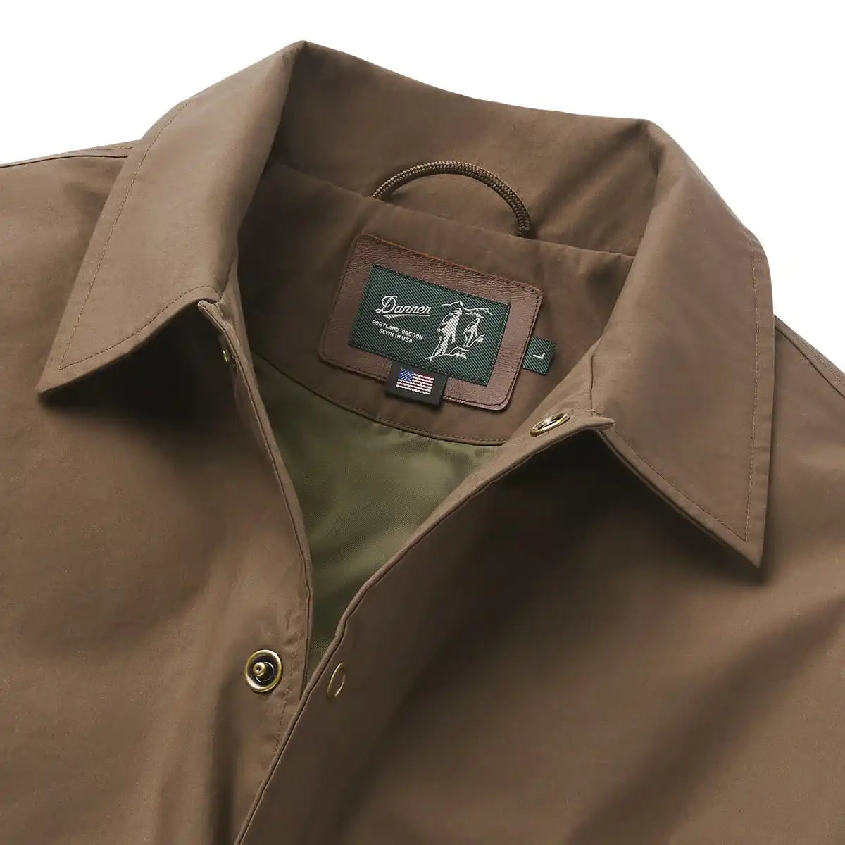 Men's Waxed Primaloft Coaches Jacket Brown - Image 2