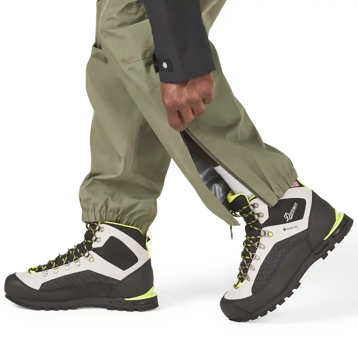 Cascade Crest Packable 3L GTX Rain Pants Dusty Olive - Image 7