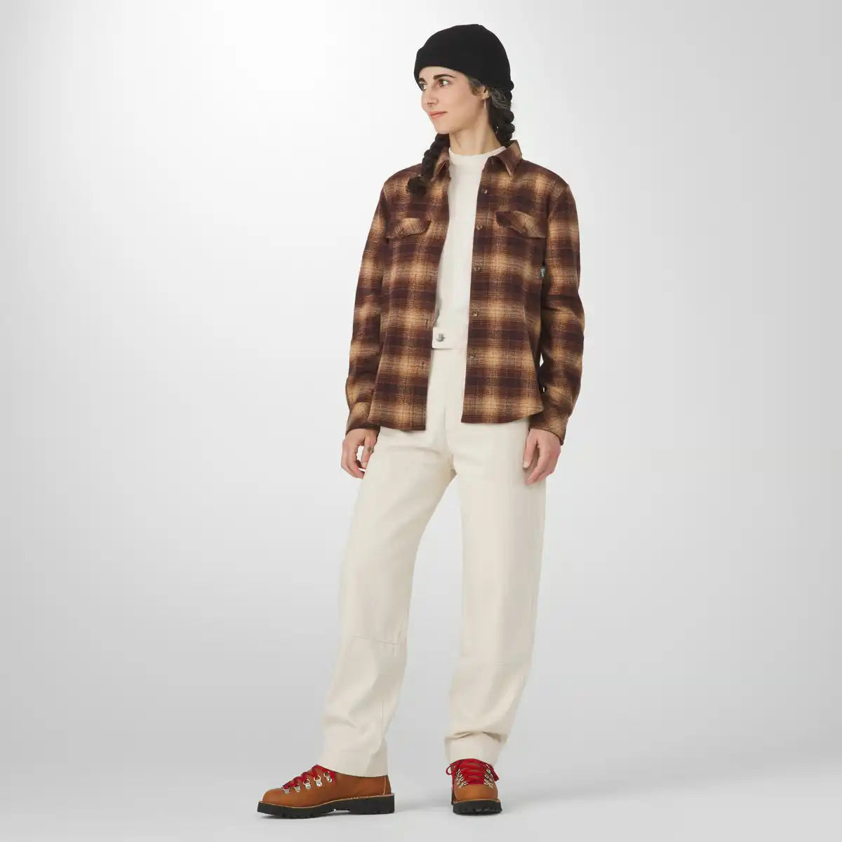 Danner Sauvie Cotton Flannel Espresso Plaid - Image 3