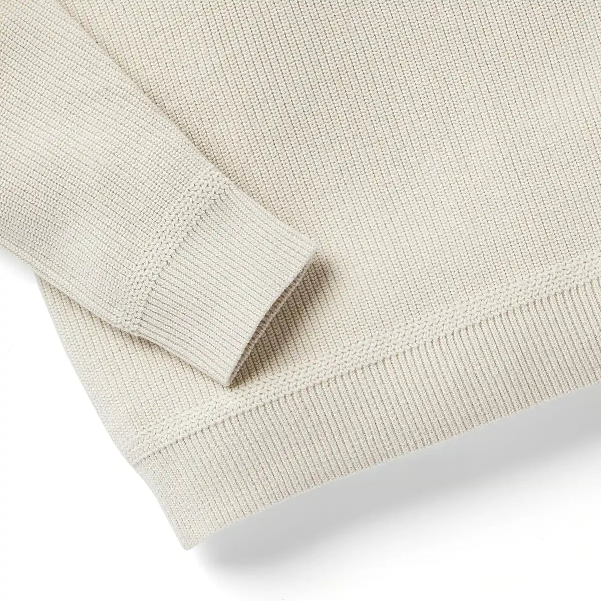 Men's DWR Wool/Cotton Sweater Castle Wall - Image 2
