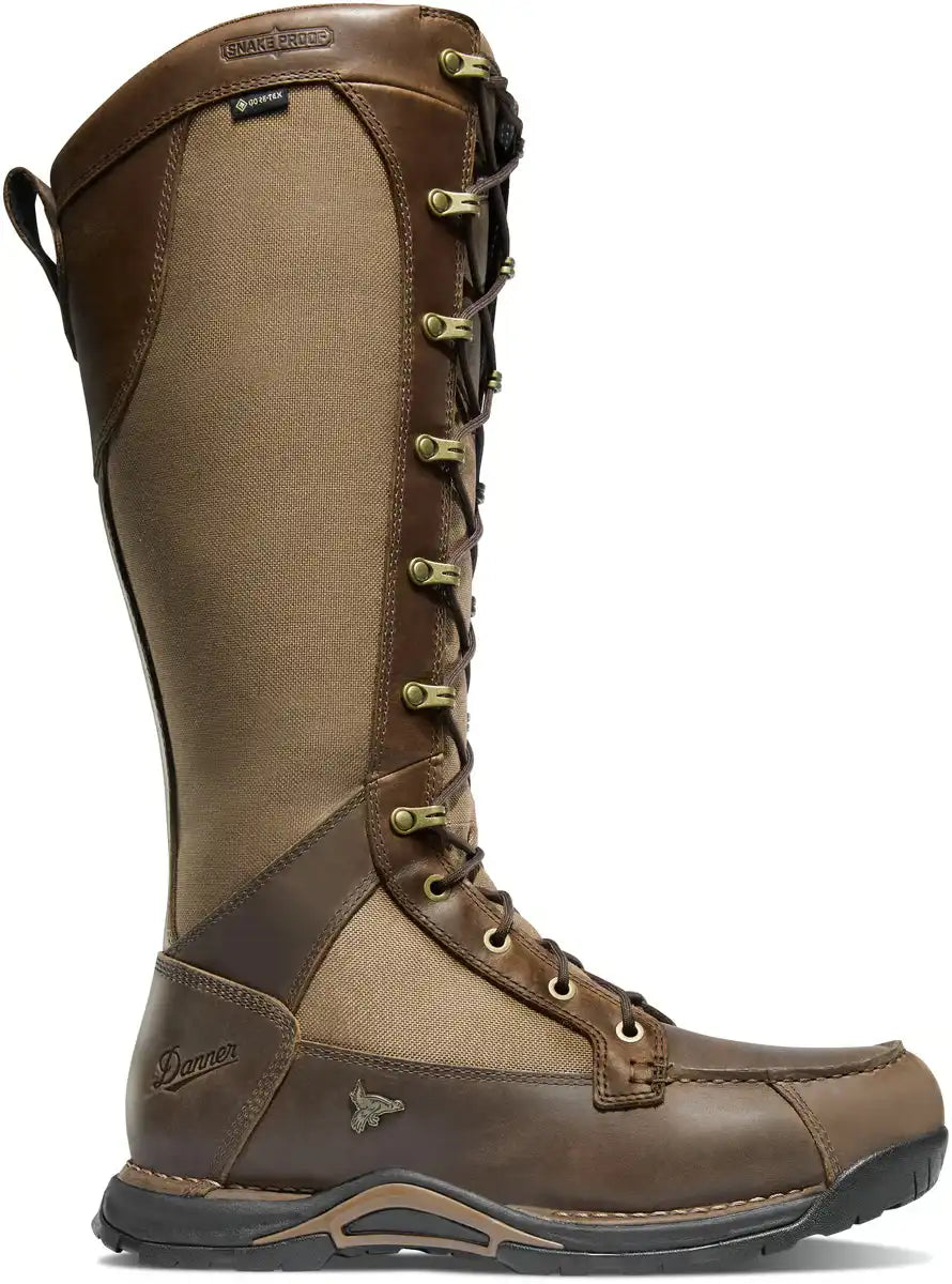 Sharptail Snake Boot Side-Zip 17 Brown