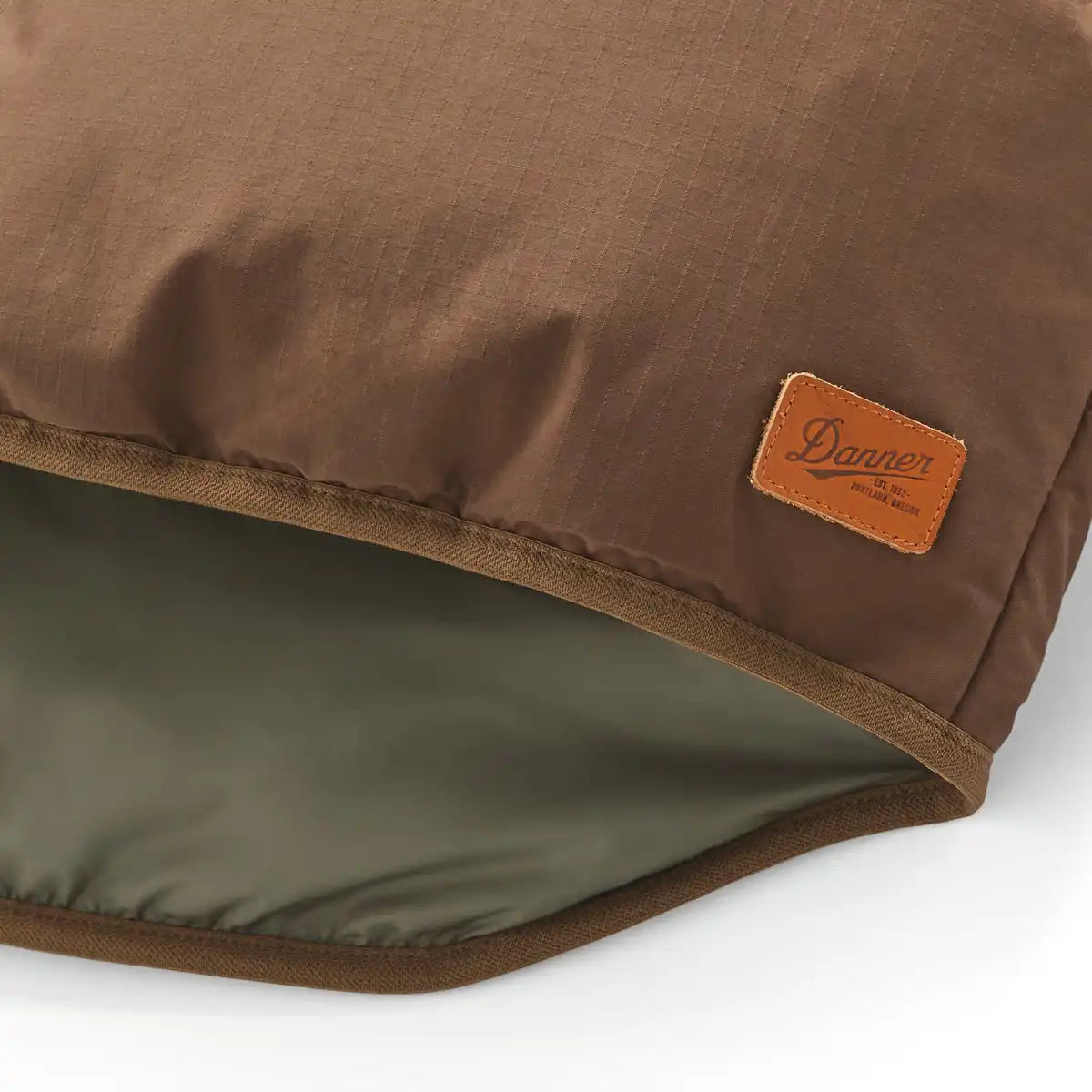 Zigzag Down Vest Dark Earth - Image 9