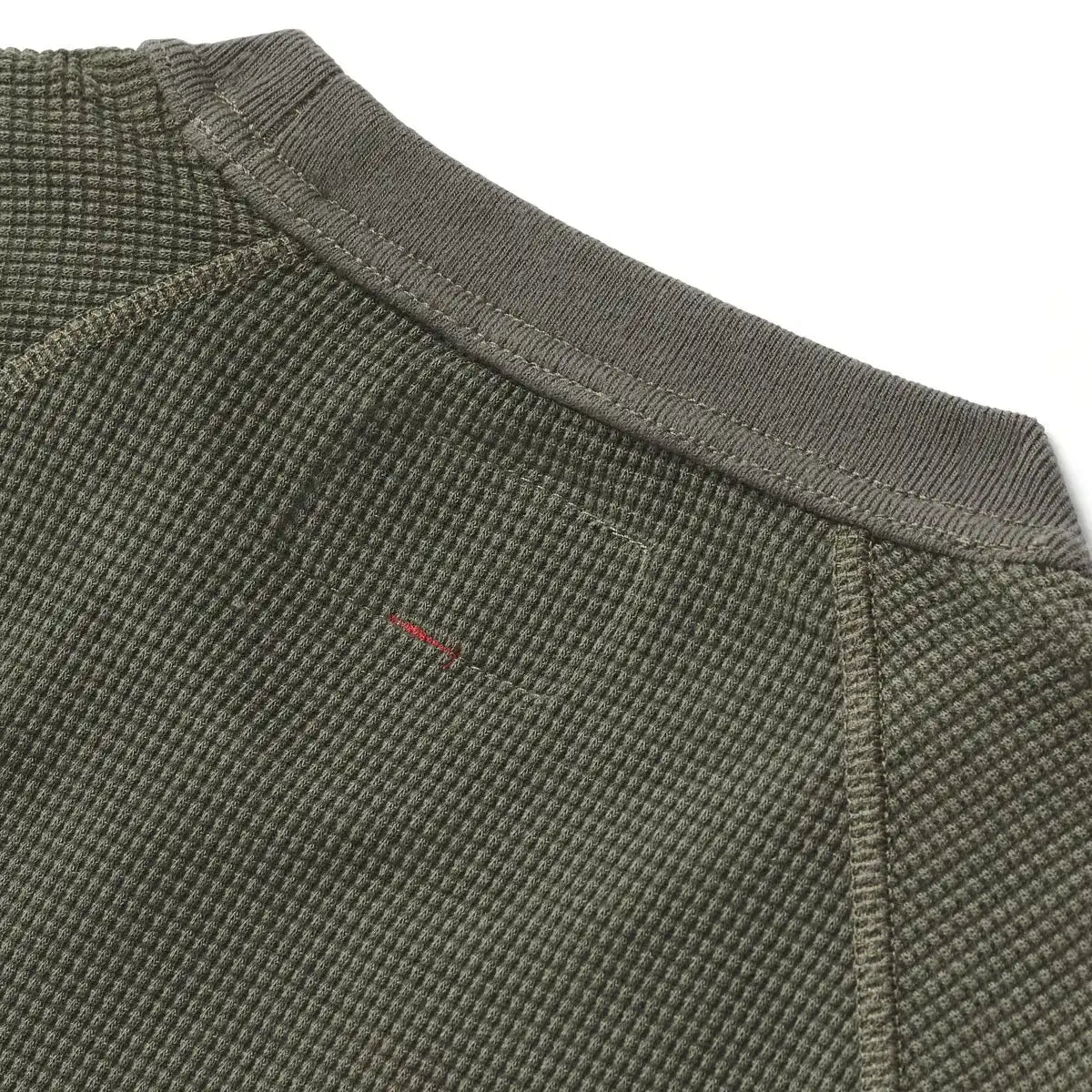 Santiam Waffle LS Tee Dusty Olive - Image 6