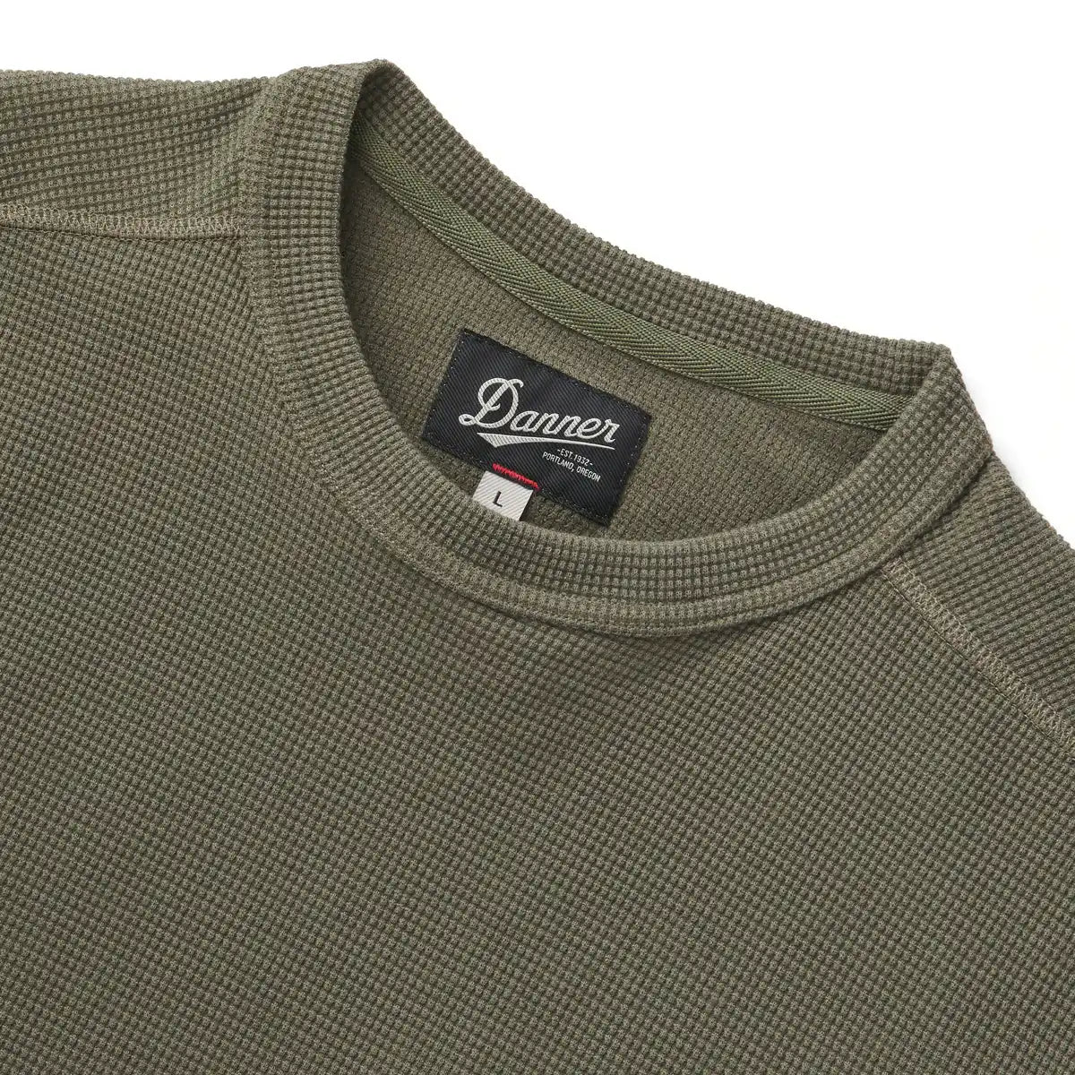 Santiam Waffle LS Tee Dusty Olive - M - Image 5