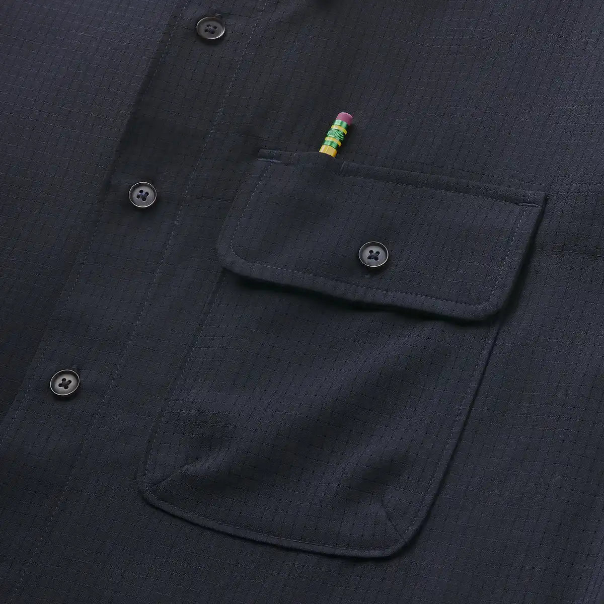 Men's Summer Wool LS Trail Shirt Dark Navy - Image 4
