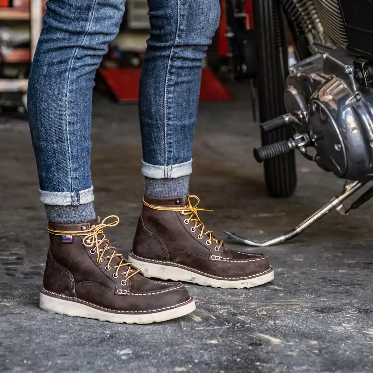 Women's Bull Run Moc Toe 6 Brown ST - Image 7