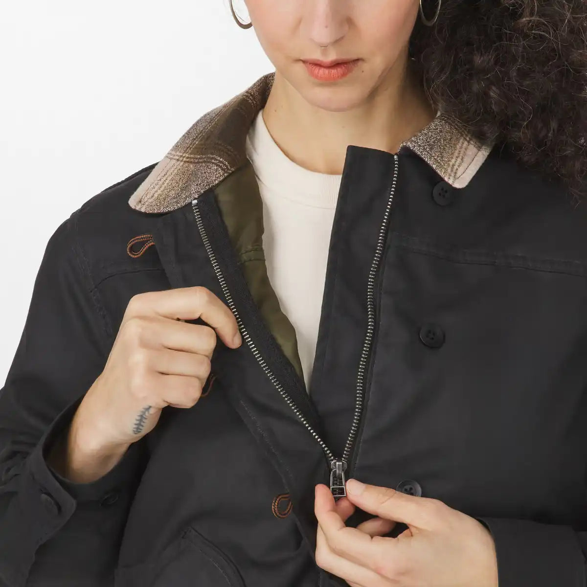 Danner Maywood Waxed Canvas Jacket Black/Earth - Image 4