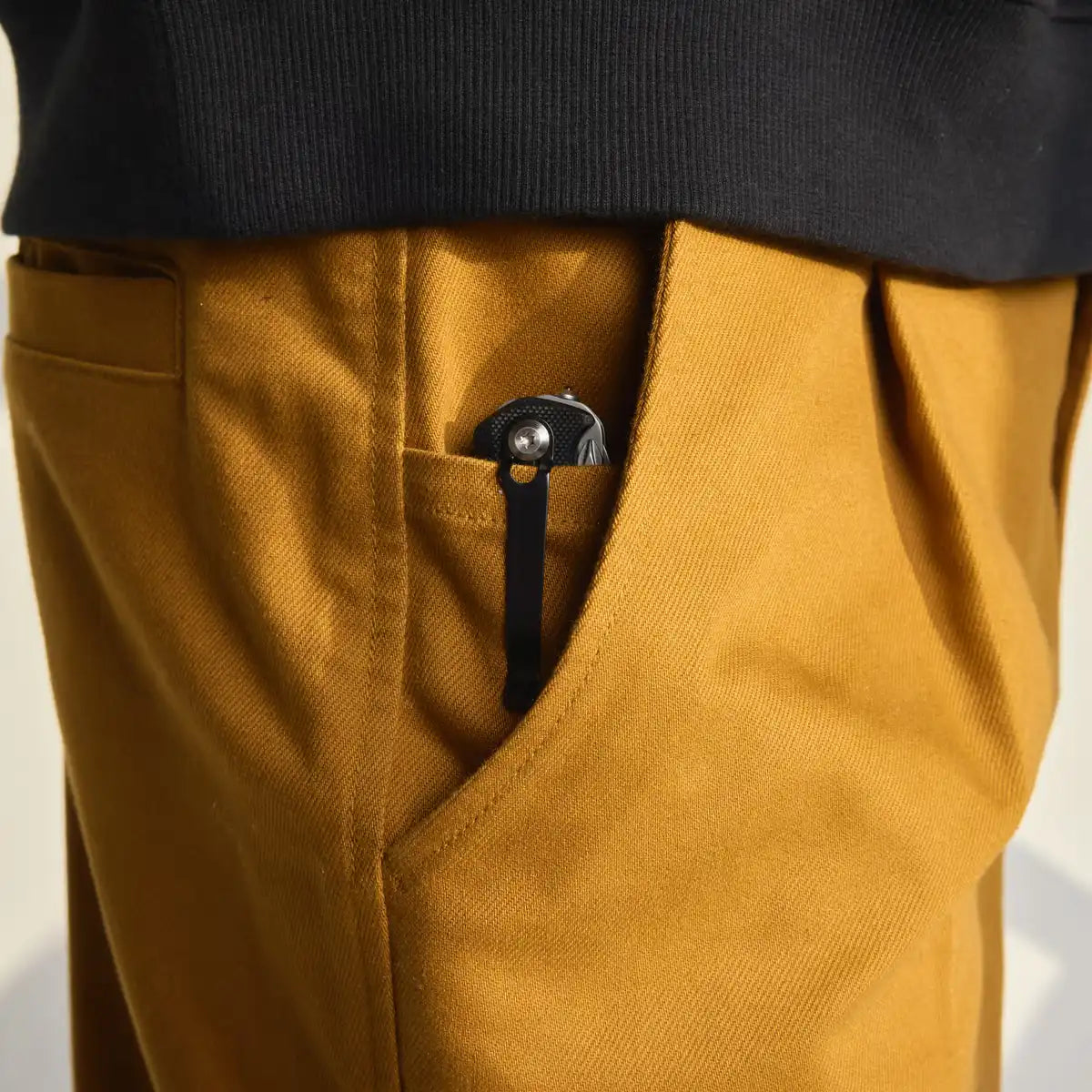 Men's Pleated Forager Pants Golden Brown - Image 5