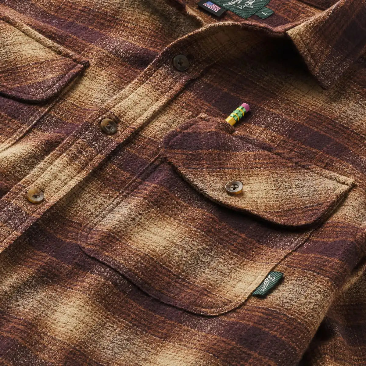 Danner Cedar Mill Cotton Flannel Espresso Plaid - Image 8