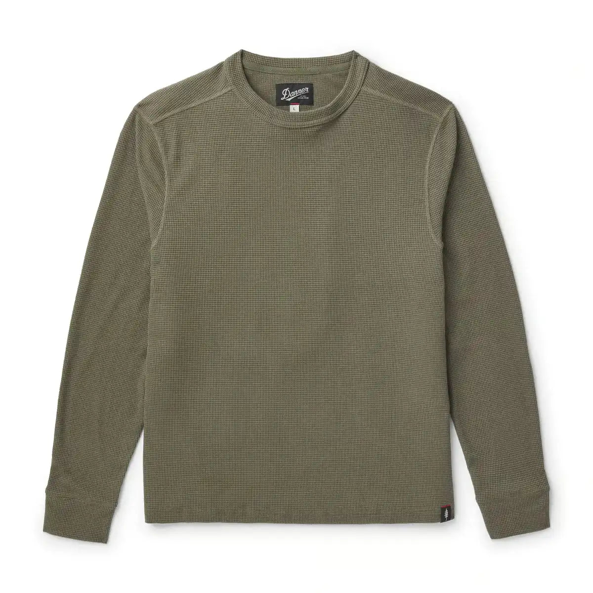 Santiam Waffle LS Tee Dusty Olive - M - Image 4