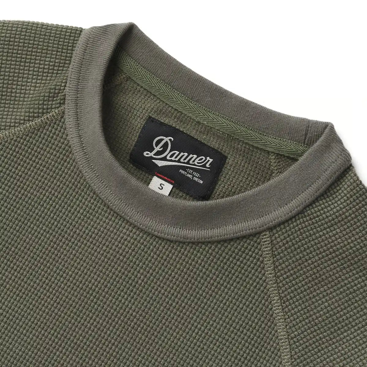 Santiam Waffle LS Tee Dusty Olive - Image 5