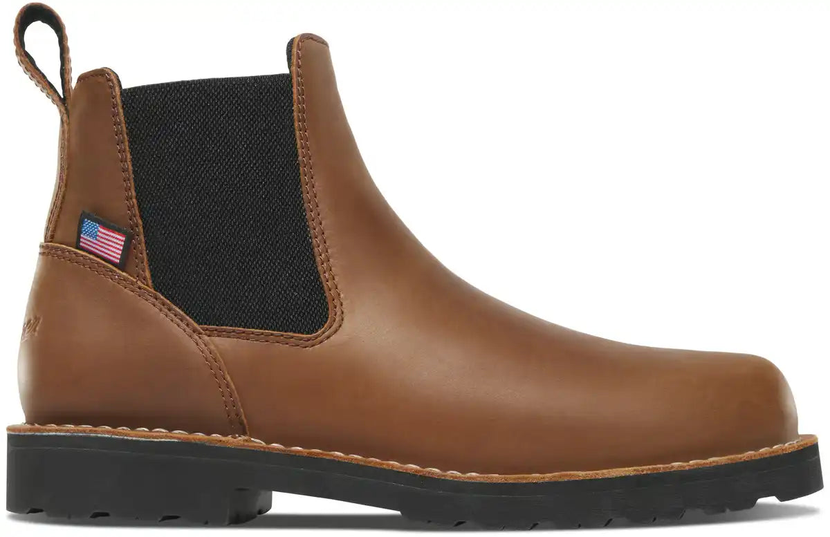 Men's Bull Run Chelsea 6 Tobacco Black Heel ST