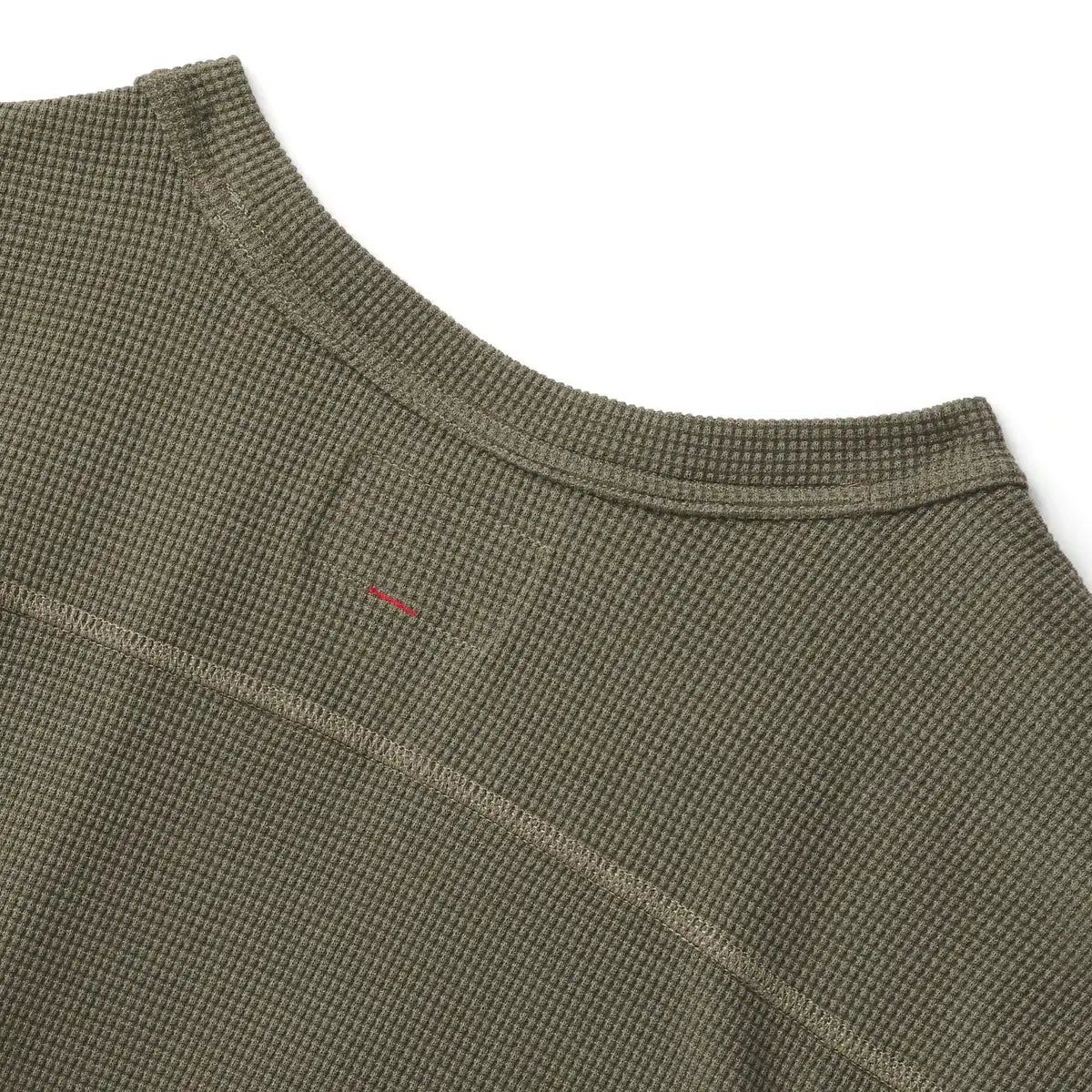 Santiam Waffle LS Tee Dusty Olive - M - Image 6